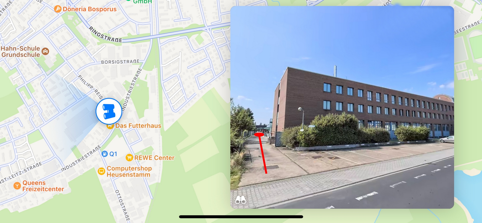 Standort der edkoms GmbH: Philipp-Reis-Straße 4-8 in Heusenstamm – Karte und Gebäudeansicht